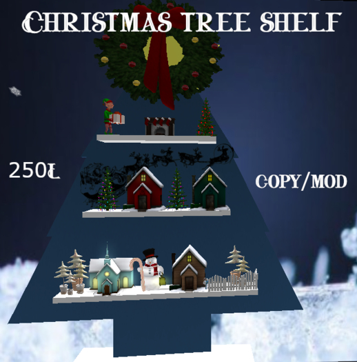 Second Life Marketplace Christmas Tree Shelff